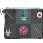 Halloween Zombie Hunter Canvas Cosmetic Bag (XXXL)