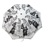 Day Of The Dead Wedding Folding Umbrella