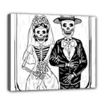 Day Of The Dead Wedding Deluxe Canvas 24  x 20  (Stretched)