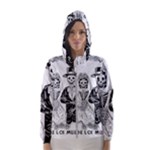 Day Of The Dead Wedding Hooded Windbreaker (Women)