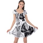 Day Of The Dead Wedding Cap Sleeve Dress