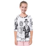 Day Of The Dead Wedding Kids  Quarter Sleeve Raglan Tee