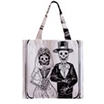 Day Of The Dead Wedding Zipper Grocery Tote Bag