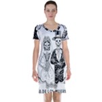 Day Of The Dead Wedding Short Sleeve Nightdress