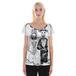 Day Of The Dead Wedding Cap Sleeve Top