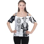 Day Of The Dead Wedding Cutout Shoulder Tee