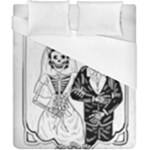 Day Of The Dead Wedding Duvet Cover (California King Size)