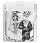 Day Of The Dead Wedding Duvet Cover Double Side (Queen Size)