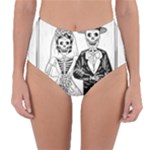 Day Of The Dead Wedding Reversible High-Waist Bikini Bottoms