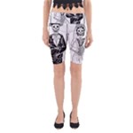 Day Of The Dead Wedding Yoga Cropped Leggings