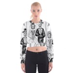 Day Of The Dead Wedding Cropped Sweatshirt