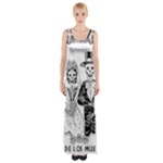 Day Of The Dead Wedding Maxi Thigh Split Dress