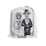 Day Of The Dead Wedding Drawstring Pouch (XL)