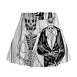 Day Of The Dead Wedding Mini Flare Skirt