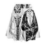 Day Of The Dead Wedding High Waist Skirt