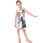 Day Of The Dead Wedding Kids  Sleeveless Dress