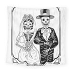 Day Of The Dead Wedding Square Tapestry (Large)