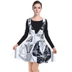 Day Of The Dead Wedding Plunge Pinafore Dress