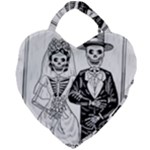 Day Of The Dead Wedding Giant Heart Shaped Tote