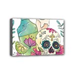 Tequila Sugar Skull Mini Canvas 6  x 4  (Stretched)