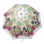 Tequila Sugar Skull Folding Umbrella