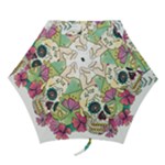 Tequila Sugar Skull Mini Folding Umbrella