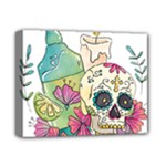 Tequila Sugar Skull Deluxe Canvas 14  x 11  (Stretched)