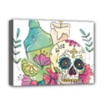 Tequila Sugar Skull Deluxe Canvas 16  x 12  (Stretched) 