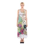 Tequila Sugar Skull Sleeveless Maxi Dress