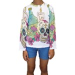 Tequila Sugar Skull Kids  Long Sleeve Swimwear