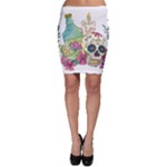 Tequila Sugar Skull Bodycon Skirt