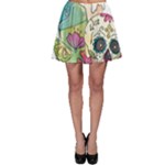 Tequila Sugar Skull Skater Skirt