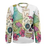 Tequila Sugar Skull Men s Long Sleeve Tee