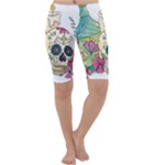 Tequila Sugar Skull Cropped Leggings 