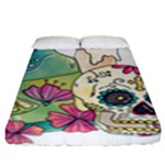 Tequila Sugar Skull Fitted Sheet (King Size)