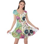 Tequila Sugar Skull Cap Sleeve Dress