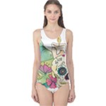 Tequila Sugar Skull One Piece Swimsuit