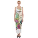 Tequila Sugar Skull Fitted Maxi Dress