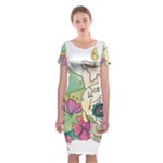 Tequila Sugar Skull Classic Short Sleeve Midi Dress