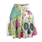 Tequila Sugar Skull High Waist Skirt