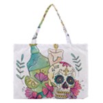 Tequila Sugar Skull Medium Tote Bag