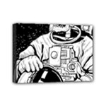 Halloween Skeleton Astronaut Mini Canvas 7  x 5  (Stretched)