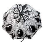 Halloween Skeleton Astronaut Folding Umbrella