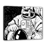 Halloween Skeleton Astronaut Deluxe Canvas 24  x 20  (Stretched)