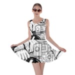 Halloween Skeleton Astronaut Skater Dress