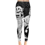 Halloween Skeleton Astronaut Leggings 