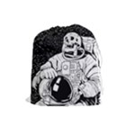 Halloween Skeleton Astronaut Drawstring Pouch (Large)