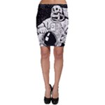 Halloween Skeleton Astronaut Bodycon Skirt