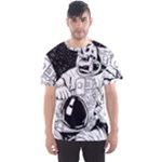 Halloween Skeleton Astronaut Men s Sports Mesh Tee