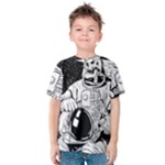 Halloween Skeleton Astronaut Kids  Cotton Tee